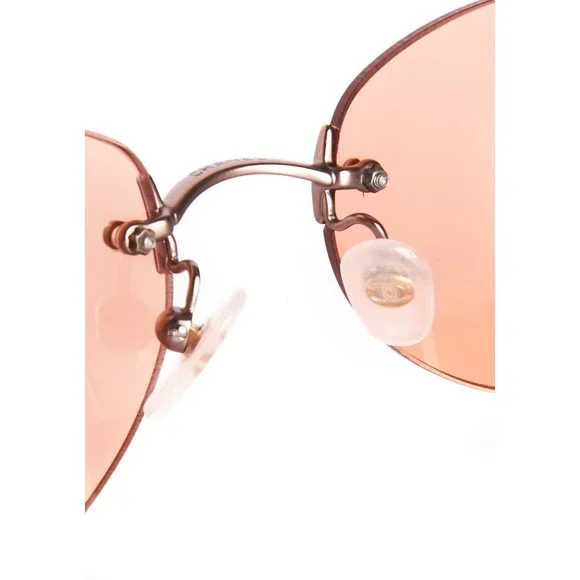 Authentic CHANEL Logo Y2K Cat Eye Sunglasses - Picture 11 of 14